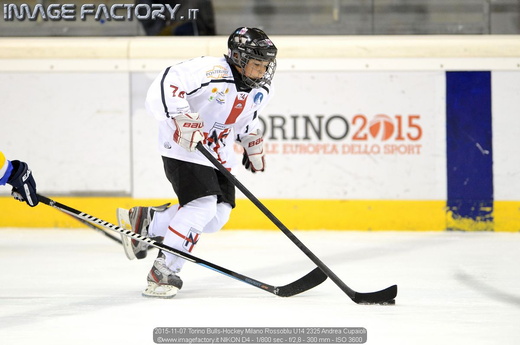 2015-11-07 Torino Bulls-Hockey Milano Rossoblu U14 2325 Andrea Cupaioli